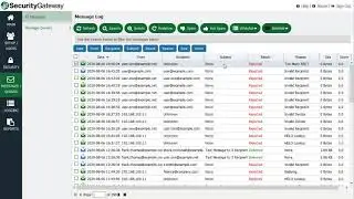 Security Gateway for Email - Anti-abuse Tools - Dynamic Screening