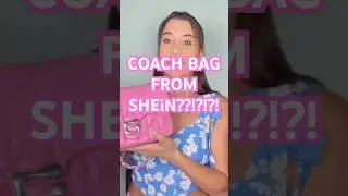 COACH BAG FROM SHEIN!!!! #bags #purse #coach #coachbag #dupes #designer #pinkbag #ladieshandbag
