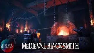 Blacksmith Ambience | Medieval Forge Sounds 🏹