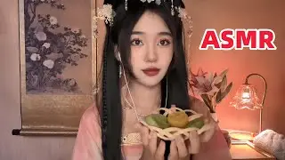ASMR в китайской гостинице: чаепитие в дождливый день + легкий постукивающий звук, чистка ушей.