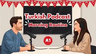 Learn Turkish A1 | Morning Routine | Beginner Podcast