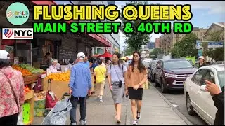 💖 NYC Walk [HD]: Walking Flushing Along Main Street and 40th Road