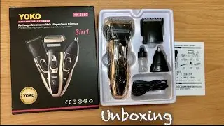 Yoko rechargeable trimmer, shaver & hair clipper | unboxing | @AzoEdition