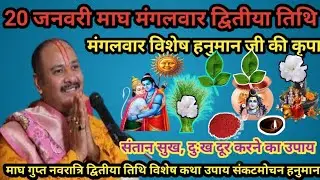 20 जनवरी माघ मंगलवार द्वितीया तिथि गुप्त नवरात्रि विशेष कथा उपाय 