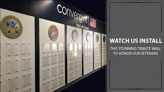 Watch us install a stunning tribute wall to honor our Veterans. #veterans #veteransupport