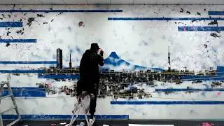 Vlog｜フィリップスジャパン本社で壁画を描きました｜ある画家の日常 - RECODING of ART - KASHIHARA SHINPEI