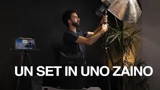 Studio fotografico portatile da zaino