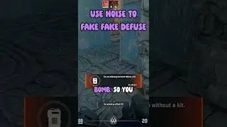 CS2 Clutch more rounds by using noise to fake fake defuse - CS2 Defuse Tips #cs2 #cs #csgo #shorts
