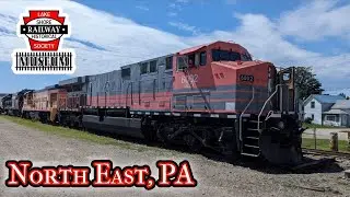 Catching & Checking Out Trains At The Lake Shore Railway Museum - North East, PA