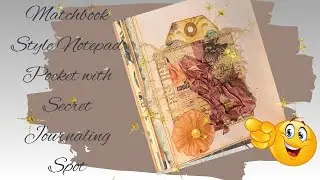 Matchbook Style Notepad Tutorial | Secret Journaling Spot-Pocket-Page Decoration for Junk Journals