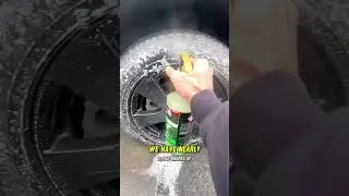 Applying a tire shine or dressing 101 #tireshine  #carcareproducts #wheelcleaner #detailingproducts
