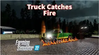 Truck Catches FIRE During Tractor Pull (FS22)