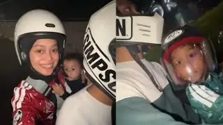 LESLAR LIVE TONIGHT, ABANG AND TETEH GO FOR A MOTORCYCLE RIDE WITH MOM AND DAD, UNCLE REDI JUST H...