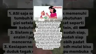 kenapa MPASI harus di berikan setelah usia bayi 6 bulan ini alasannya #fypシ #hamil #shorts