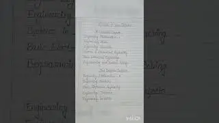 B. Tech. first year subjects
