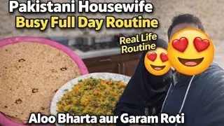 Aloo Bharta aur Garam Roti😍 | 💔 Ek Pakistani Housewife ki real life rutine&hearts;️ | Tuba Iqbal 
