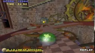 Super Monkey Ball 2 - 8-10 Linear Seesaws [54.91, 10982]