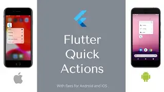 Flutter Quick Actions || App shortcuts in flutter || Fix for Android and iOS