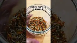 Making floral infused oil #shorts #natural #soap #skincare
