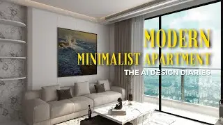 Modern Minimalist Apartment Design: A Sleek Gray Aesthetic with Smart AI Solutions