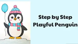 Step-by-Step Playful Penguin Drawing | Easy Drawing for Kids