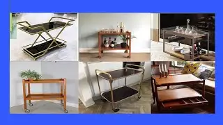 Modern wooden designs of tea trolley  @ Creativecorner709