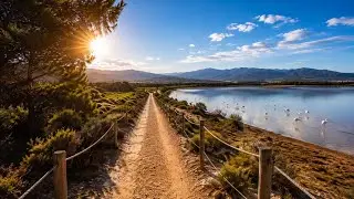 Virtual Running 4K &ndash; Fuente de Piedra Lagoon Route | Treadmill Run POV