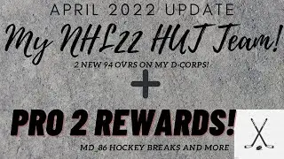 NHL22 Pro 2 Rewards and Team Update!