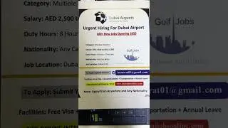 Dubai Airport Jobs Hiring Now &ndash; Apply Today | No Experience Needed