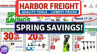 Harbor Freight Tools NEW Spring Savings Coupons 2025!