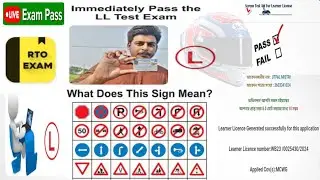 Driving Licence LL Test Question andAnswer | Traffic Sign Quiz |LearningLicense Test |RTO Exam