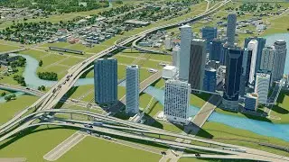 Чудовищное шоссе СПАСАЕТ город в Cities Skylines! | Sunset City 8