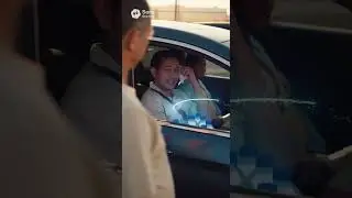 Magically giving cold water to people in a hot traffic jam.