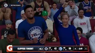 NBA 2k26 but stream ends when I win using only James Harden & Kawhi Leonard