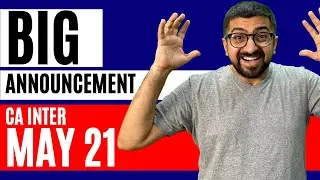 BIG BIG BIG Announcement For CA Intermediate Students May 2021 & Nov 2021 By Edu91 #shorts