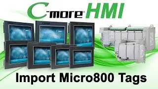 C-more HMI Setup: Import Micro800 PLC Tags at AutomationDirect