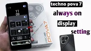 Tecno pova 7 5g always on display setting || pova 7 5g always display light setting Kaise kare