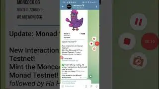 Update: Monad 🪂 New Interaction on Monad Testnet!Mint the Moncock NFT on Monad !