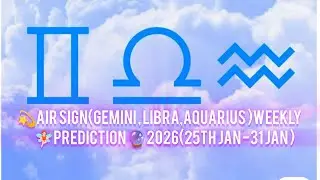 💫Weekly Tarot Horoscope 🔮 | 25&ndash;31 Jan 2026 | Big Shifts, Messages ✉️& Destiny Moves 🌠for Air sign 🧚🏻