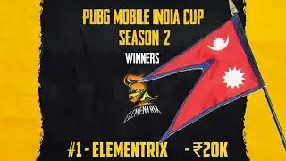 Elementrix Won Pubg Mobile India Cup Season 2 || Congratulations Elementrix 💓