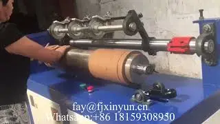 Big paper tube core  cutting machine#cuttingmachine#papermakingmachine