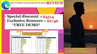 MY SUPER AFFILIATE BUILDER REVIEW|from Real User By sudo will|BEST Bonus and Review With Free Demo