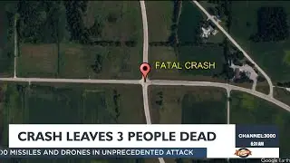 Three-vehicle crash in Rock County kills three people