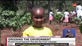 Six-year-old girl launches &ldquo;One Girl, One Tree&rdquo; campaign