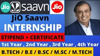 Jio Saavn Internship ||  Jio Student Internship || Internship without Coding Skills || JIO