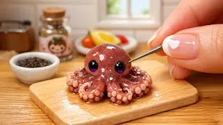 ASMR Cooking Spicy Fry Baby Octopus Karaage 🐙 Best Of Seafood Recipe