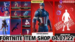 Fortnite Item Shop 04.07.22 || Independence Day || Metal Masq || Ruby || Leviathan ||Galaxy Grappler