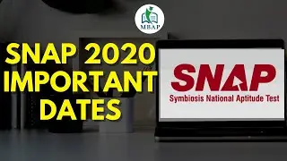 SNAP 2020 Important dates