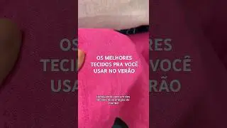 Os melhores tecidos pra voc&ecirc; usar jo ver&atilde;o #moda #tecido #dicademoda