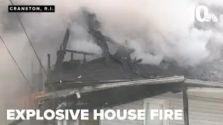 Three firefighters injured in fire in Cranston home